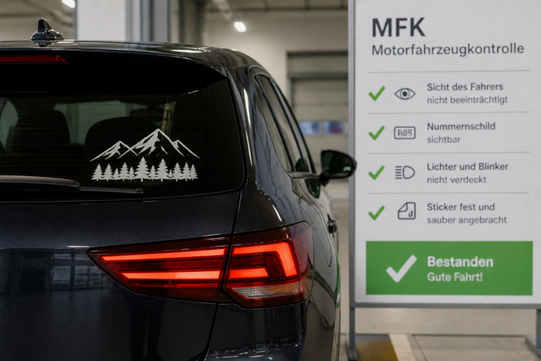 Auto Sticker und MFK
