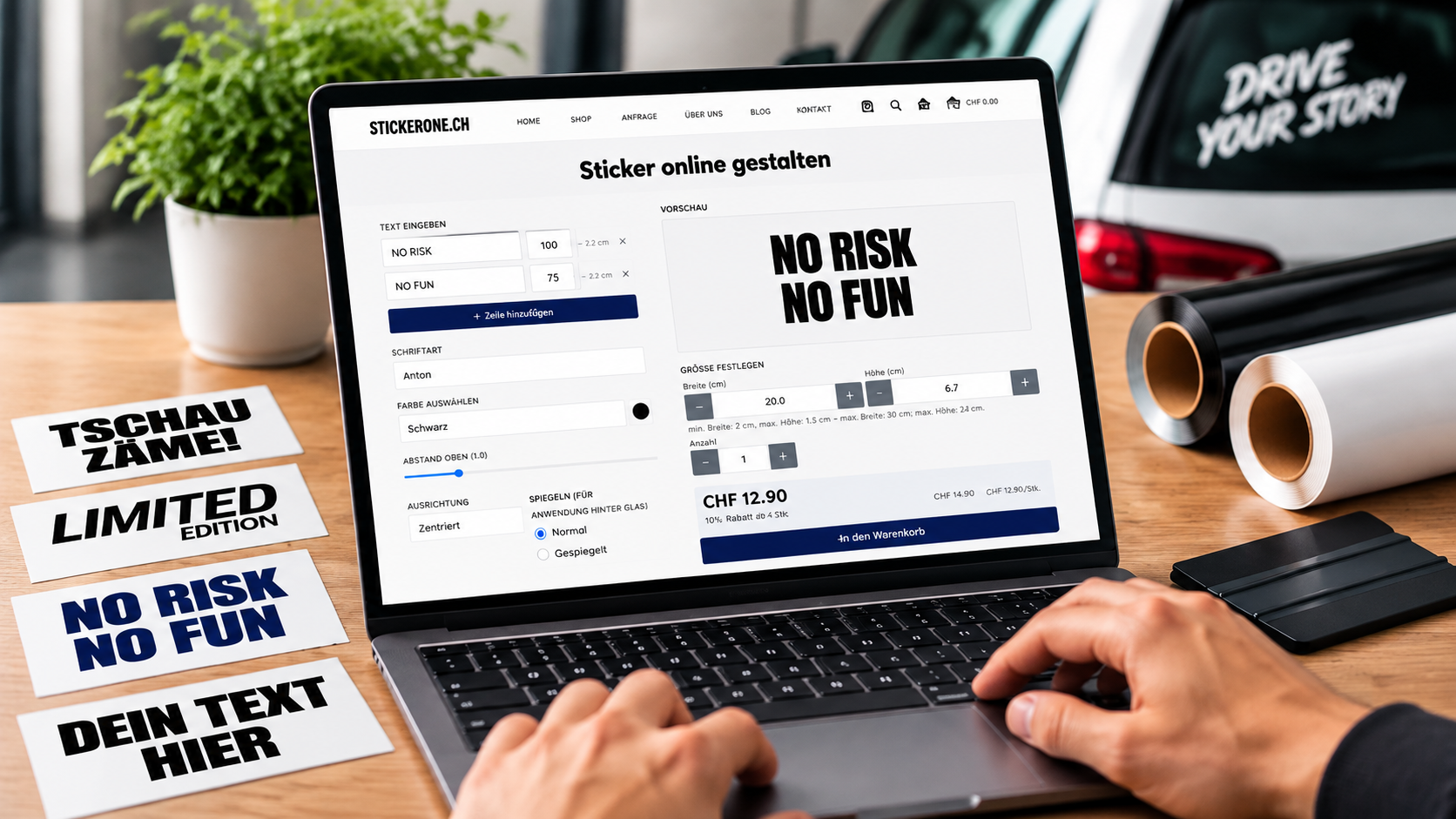 Online Sticker Designer